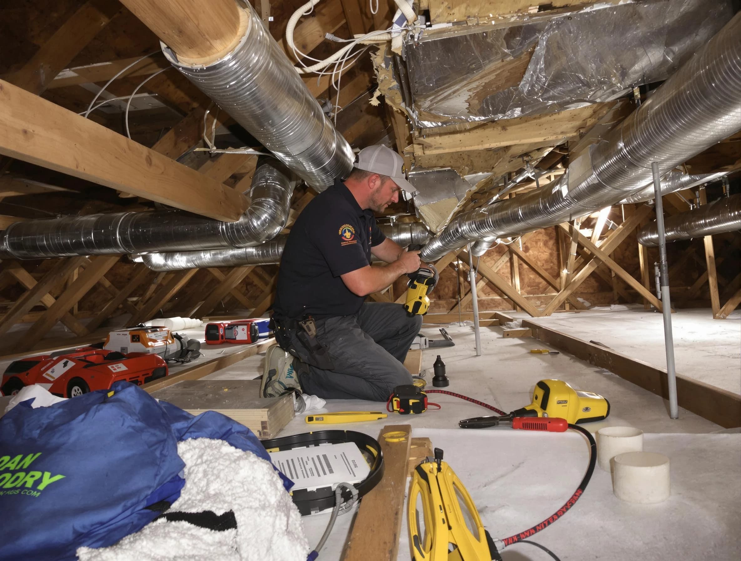 Professional air duct repair by Rialto Air Duct Cleaning in Rialto