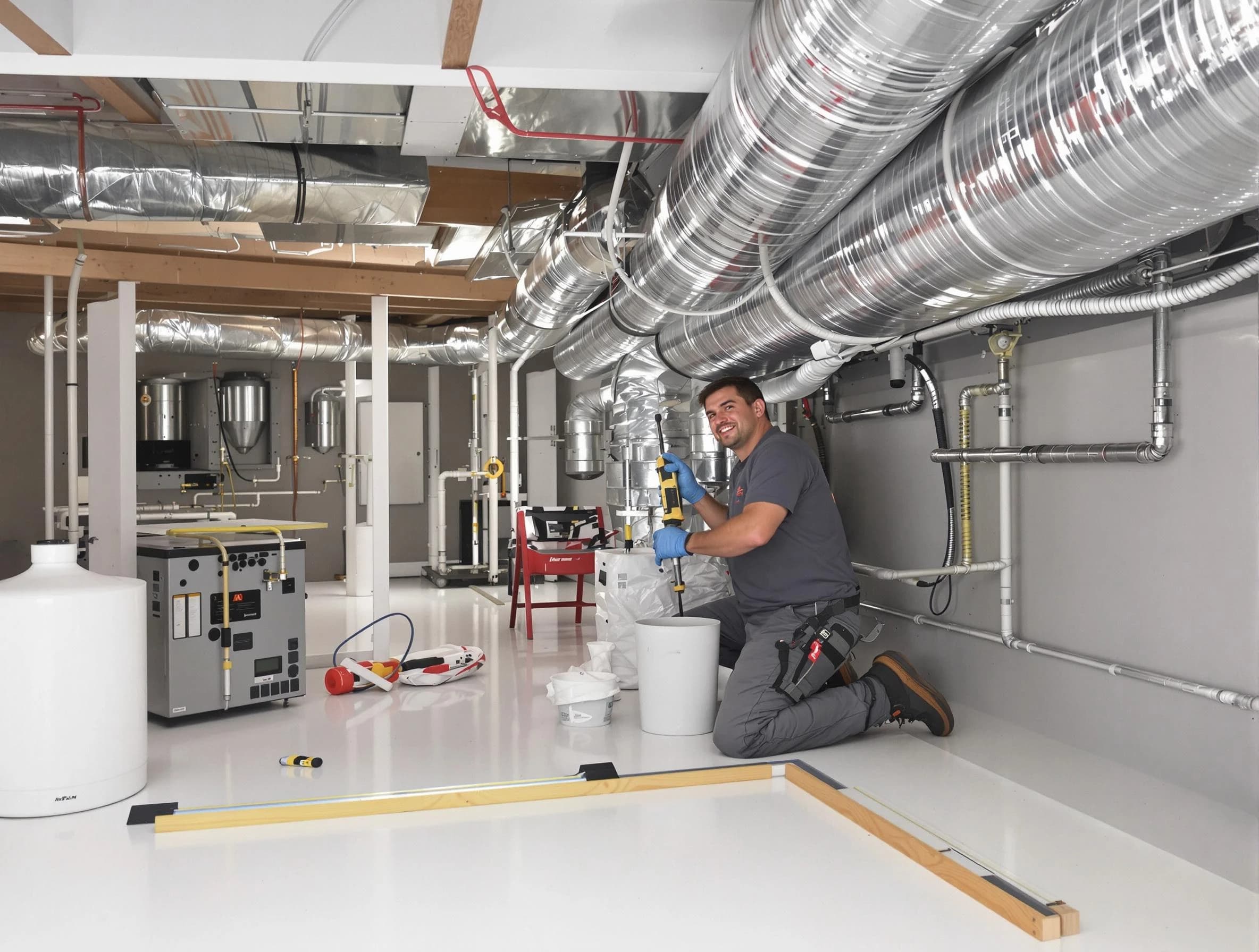 Professional duct sealing service by Rialto Air Duct Cleaning in Rialto